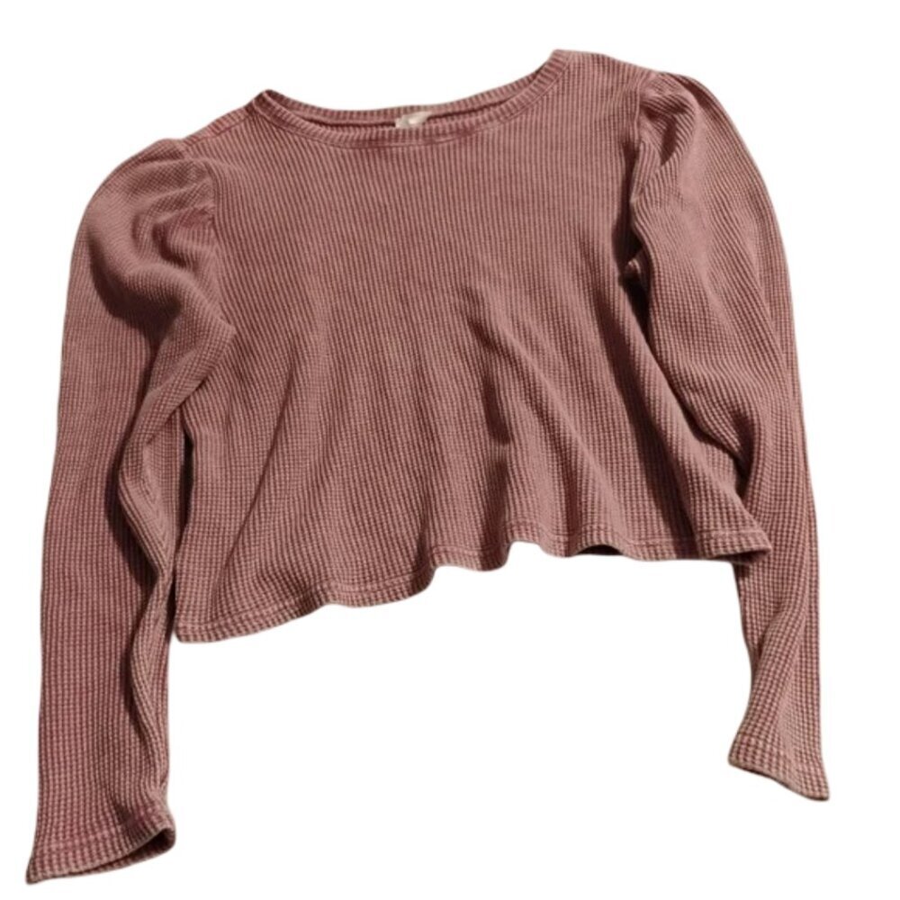 So Me Pink Ribbed Crop Top